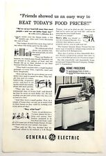 Vintage 1949 Original Print Ad Full Page - General Electric Home Freezers picture