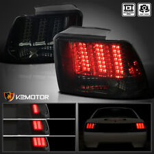 Fit 1999-2004 Ford Mustang Smoke Sequential LED Tail Light Brake Lamps L+R 99-04 picture