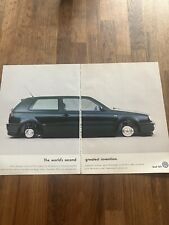 Original 1996 Mk3 VW Golf GTi Magazine Advert Frame Ready Wall Art Man Cave a picture