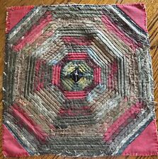 1850’s Intricate Log Cabin Quilt Block picture