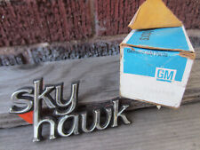 NOS GM 1975-1980 Buick Skyhawk Chrome Script Badge Emblem w/ Box 20048860 picture