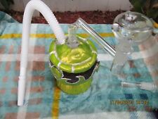 Organic Indian coconut glass pipe bubbler picture