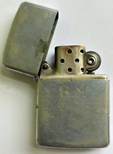 vtg Zippo LIGHTER 2032695 3 barrel 14 hole silver tall ? case antique insert RM picture