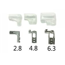 100pcs 2.8mm 4.8mm 6.3mm Flag Type Silver Crimp Terminals with Silicone Case picture