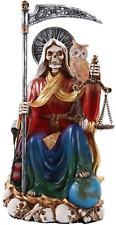 Santa Muerte Saint of Holy Death Seven Powers Religious Resin Statue Figurine (S picture