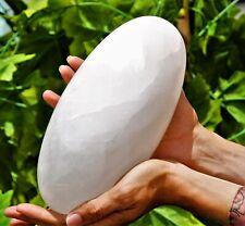Natural Huge 235MM Pure White Quartz Crystal Chakra Healing Energy Stone Lingam picture