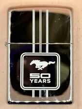 2014 Ford Mustang 50 Years Anniversary High Polish Chrome Zippo Lighter NEW picture