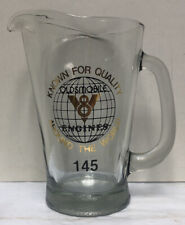 OLDSMOBILE V8 Glass Pitcher “Known For Quality Around The World” vintage USA 23K picture