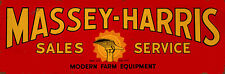MASSEY - HARRIS  SALES AND SERVICE METAL SIGN picture