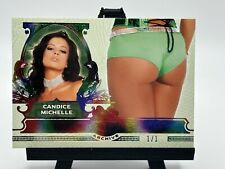 2024 BenchWarmer Emerald Archive Candice Michelle Green Backs Rainbow #’d 1/1 picture