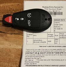 New OEM Dodge Challenger 2011-13 Remote Fob W/ Uncut Blade 4 Button picture