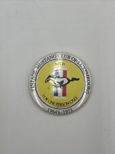 Vintage Mustang Club of Luxembourg VIP Pinback Button, 1964 1/2-1973 picture