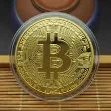 Qty 4 Limited Edition Gold & Silver Bitcoin Commemorative Coins (40mm) picture