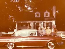 RD Photograph Old Red 1957 Pontiac Star Chief Old Folks Quaint Home Americana picture