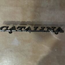 Vintage Pontiac Catalina Metal Car Emblem Logo picture