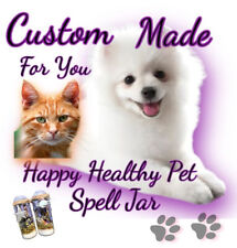 Pet Health Happiness CUSTOM MADE Spell Jar Dog Cat Spirit Animal Pagan Wicca picture