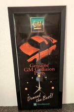 VTG GM COLLISION PARTS GOODWRENCH ADVERTISING CLOCK SIGN GARAGE MAN CAVE WORKS picture