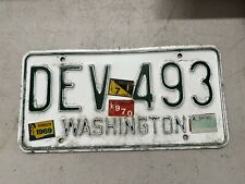 1965 1966 1967 Washington State License Plate Snohomish County DEV 493 65 66 YOM picture