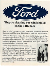 1966 FORD Windshield Glass Sky Scraper NASA Gemini Mustang Vintage Print Ad picture