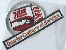 Hub truck driver patch quarter century of service 2-1/2X3X4-1/2 picture