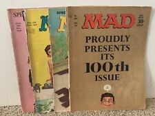 (4) 1965-66 MAD MAGAZINES Nos. 96, 98, 100, 104 - Used picture
