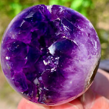 94G Natural Uruguayan Amethyst Quartz crystal open smile ball therapy picture