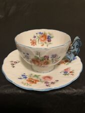 Aynsley Antique Butterfly Tea Cup And Saucer picture