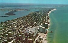 Postcard FL Air View Clearwater Beach Mandalay Shores Apartments Chrome PC f6212 picture