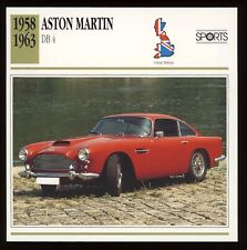 1958 - 1963 Aston Martin  DB4  Classic Cars Card picture