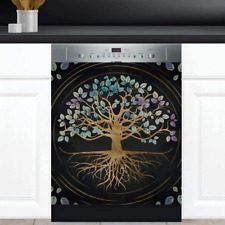 Kitchen Decor Tree of Life Dishwasher Magnet Cover Decal, Magnetic Dishwasher Co picture