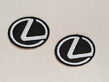 (2) Lexus Badge Embroidered Patches Iron-On, Sew or Glue 2