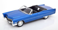 Kk-Scale 1/18 Cadillac Deville Convertible 1967 Blue Kkdc180318 picture