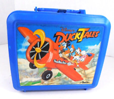 Aladdin Blue DUCKTAILS Cartoon Disney Top Handle Plastic Lunch Box (no thermos) picture