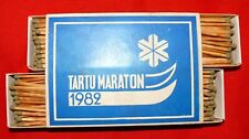 Authentic Soviet Estonia USSR Matchbox gift set box Tartu Marathon 1982 Sports picture