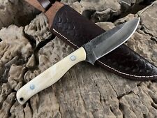 Custom Handemade Hunting Knife, Bushcraft Camping EDC Skinning Knife With Sheath picture