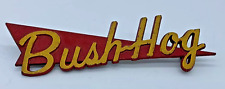 Bush Hog Metal Plate Badge Emblem Douglas Stemac Mpls Vintage Retro MCM 5