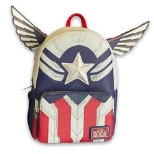 2022 Universal Studio Loungefly Marvel Falcon & The Winter Soldier Mini Backpack picture
