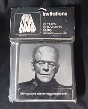Vintage Frankenstein Party Invitations NOS RARE picture