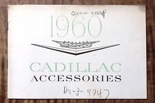 1960 CADILLAC ACCESSORIES MANUAL ORIGINAL GLOVE BOX INFORMATION NICE Z4994 picture