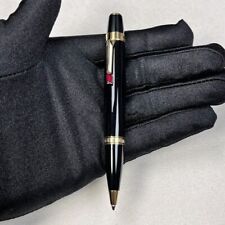 Luxury Bohemia Resin Series Bright Black+Gold Clip 0.7mm nib Ballpoint Pen picture
