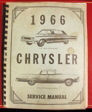 VINTAGE 1966 ORIGINAL CHRYSLER SERVICE SHOP MANUAL MOPAR MUSCLE CAR AUTOMOBILE  picture