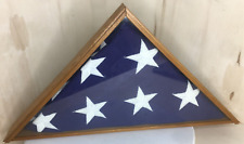 Traditional Oak Fallen Memorial Flag Holder Frame 17-1/2