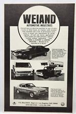 1976 Weiand Automotive Torino Van Camper Vtg Print Ad Man Cave Poster Art 70's picture