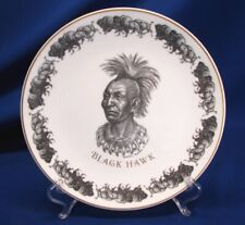 1971 WEDGWOOD COMMEMORATIVE PLATE FIRST AMERICANS CHIEF BLACK HAWK picture