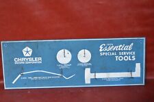 1974 Plymouth Chrysler Essential Service Specials Tool Peg Board Hanger Shadow 1 picture