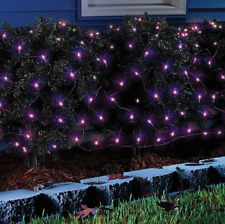 4' x 6' Set of 100 Purple LED Halloween Net Lights for Indoor/Outdoor Use picture