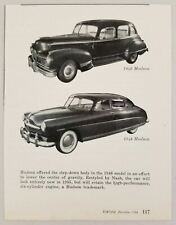 1954 Magazine Photo 1946 & 1948 Hudson Cars New Styling for 1955 picture