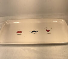 Vintage Magenta Exclusive His Hers Ours Tray NOT Marked RAE DUNN picture