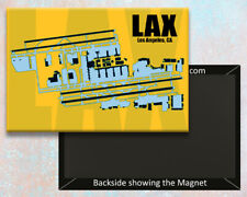 LAX Los Angeles Airport Diagram Handmade 3.25