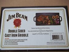 Jim Beam  Double Sided Cast Iron Griddle  20